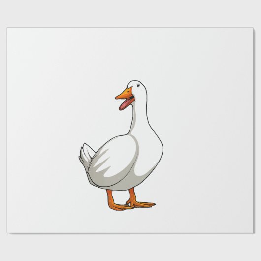 Niedlicher Duck Design Men Waterfowl Bird Pet Ente Geschenkpapier (Flach)