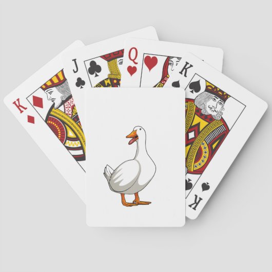 Niedlicher Duck Design Men Waterfowl Bird Pet Ente Spielkarten (Rückseite)