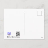 Niedlicher Duck DIY Postkarte (Rückseite)