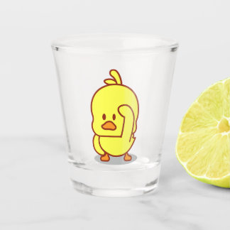 Niedlicher Duckkautschuk Schnapsglas