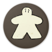 Niedlicher Dunkelbrauner Wildbrettspielraum Keramikknauf (Vorderseite)