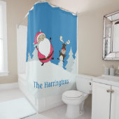 Niedlicher Duschvorhang des individuellen Namens S (Beispiel)