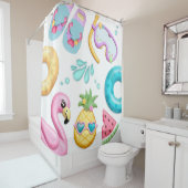 Niedlicher Duschvorhang für kid Tropical Beach (Beispiel)