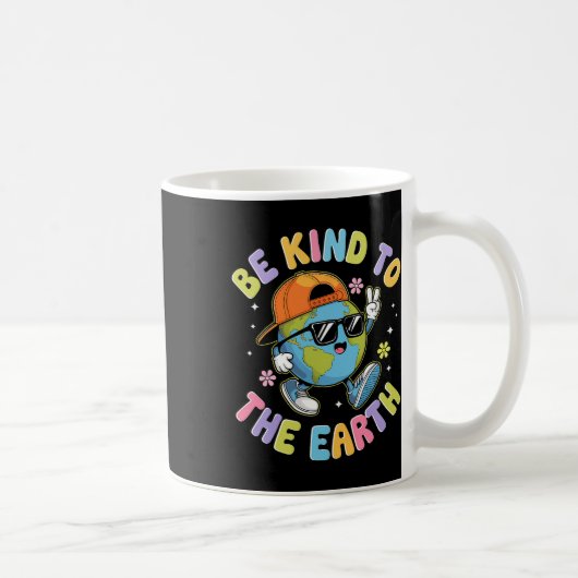 Niedlicher Earth Day 2025 Kinderkind B Kaffeetasse (Rechts)