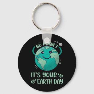 Niedlicher Earth Day Shirt Happy Earth Day 2025 Go Schlüsselanhänger
