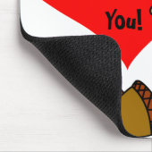 Niedlicher Eichhörnchen-Cartoon Mousepad (Ecke)