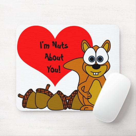 Niedlicher Eichhörnchen-Cartoon Mousepad (Mit Mouse)