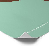 Niedlicher Eichhörnchen-Kaffee Lover | Whimsistisc Poster (Ecke)