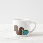 Niedlicher Eichhörnchen-Kaffee Lover | Wild Critte Espressotasse (Rechts)