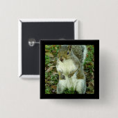 Niedlicher Eichhörnchen-Knopf Button (Vorne & Hinten)