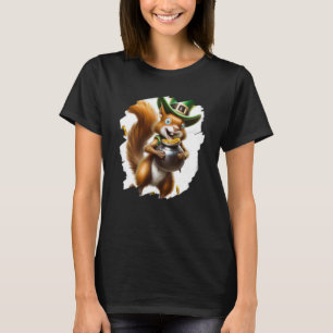 Niedlicher Eichhörnchen Leprechaun St. Patricks Ta T-Shirt