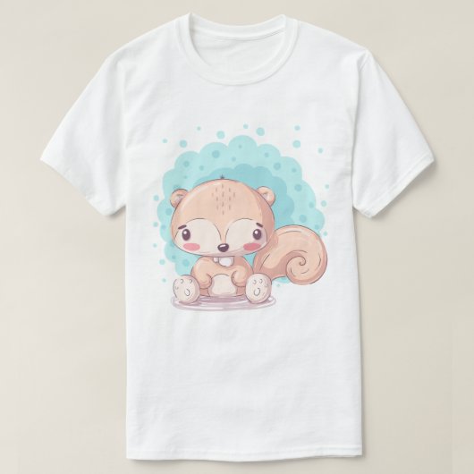Niedlicher Eichhörnchen-T - Shirt (Design vorne)