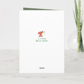 Niedlicher Eichhörnchenfick Feiertagskarte (Rückseite)