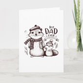 Niedlicher Eichhörnchenpapa Karte (Vorderseite)