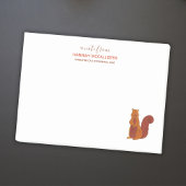 Niedlicher Eichhörnername und Kontaktinformation Post-it Klebezettel