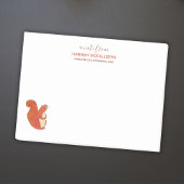 Niedlicher Eichhörnername und Kontaktinformation Post-it Klebezettel