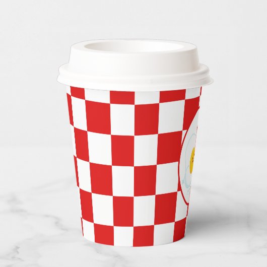 niedlicher Eierspeck Frühstück Party oder Tisch Pappbecher (Rechts)