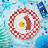 niedlicher Eierspeck Frühstück Party oder Tisch Pappteller (Party)