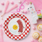 niedlicher Eierspeck Frühstück Party oder Tisch Pappteller (Party)