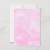 Niedlicher Eiffelturm Pink Script Happy Birthday Dankeskarte (Rückseite)