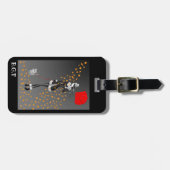 Niedlicher eigener Herbststeg Gepäckträger Tag Gepäckanhänger (Vorderseite horizontal)