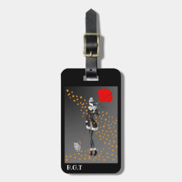 Niedlicher eigener Herbststeg Gepäckträger Tag Gepäckanhänger