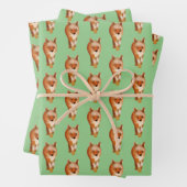 Niedlicher Einfache Fox-Stil Geschenkpapier Set (Beispiel)