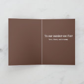 Niedlicher Einfache Vatertagsportball Allsternlüft Karte (Innenseite)