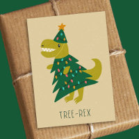 Niedlicher einfacher Baum Rex Dinosaur Weihnachtsk