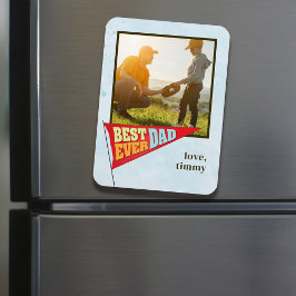 Niedlicher einfacher Vater Tag Pennant Bester Vate Magnet