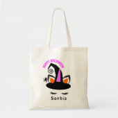 Niedlicher Einhorn Halloween Candy Trick oder Trea Tragetasche (Vorne)