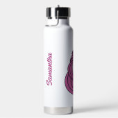 Niedlicher Einhorn-individuelle Name Trinkflasche (rechts)