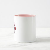 Niedlicher Einhorn-Valentinstag Cupid Tasse (Zentrum)