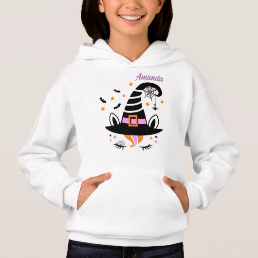 Niedlicher Einhornhut Hoodie (Vorderseite)
