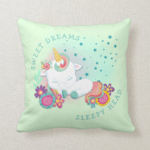 Niedlicher Einhornname Sweet Dreams Sleepy Head Gr