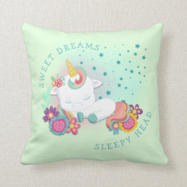 Niedlicher Einhornname Sweet Dreams Sleepy Head Gr Kissen