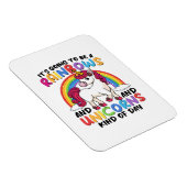 niedlicher Einhornregenbogen lustig Magnet (Rechte Seite)