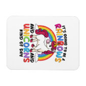 niedlicher Einhornregenbogen lustig Magnet (Horizontal)
