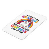 niedlicher Einhornregenbogen lustig Magnet (Linke Seite)