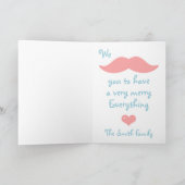 Niedlicher Einhornurlaub Feiertagskarte (Innenseite)