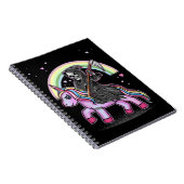 Niedlicher Einicorn Sensenmann Rainbow Pastel Goth Notizblock (Rechte Seite)