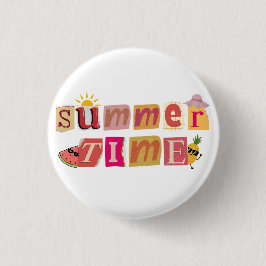 Niedlicher einmaliger Sommerzeiturlaub Button
