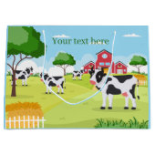 niedlicher Eintrag für landwirtschaftliche Betrieb Große Geschenktüte (Vorderseite)