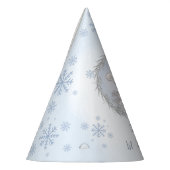 Niedlicher Eisbär 1. Geburtstag Blauer Junge Partyhütchen (Links)