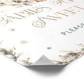 Niedlicher Eisbär Babies sind süß Nehmen Sie eine Poster (Ecke)