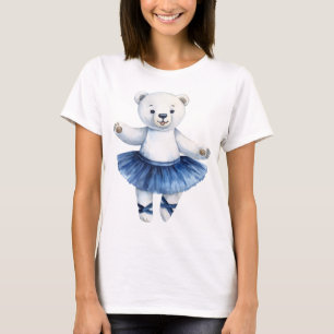 Niedlicher Eisbär Ballerina Tanzballerina T-Shirt