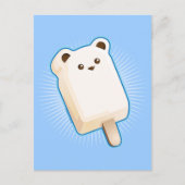Niedlicher Eisbär Bar Postkarte (Vorderseite)