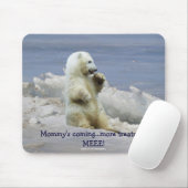 Niedlicher Eisbär Cub & Arctic Ice Funny Mousepad (Mit Mouse)