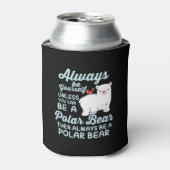 Niedlicher Eisbär - ein Eisbär Dosenkühler (Kanne Vorderseite)