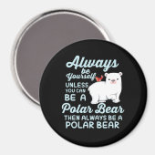Niedlicher Eisbär - ein Eisbär Magnet (Vorderseite/Rückseite)